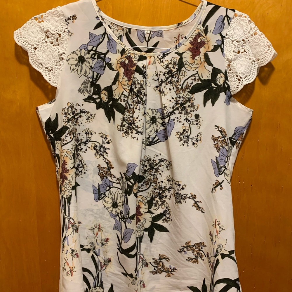 SHEIN floral blouse